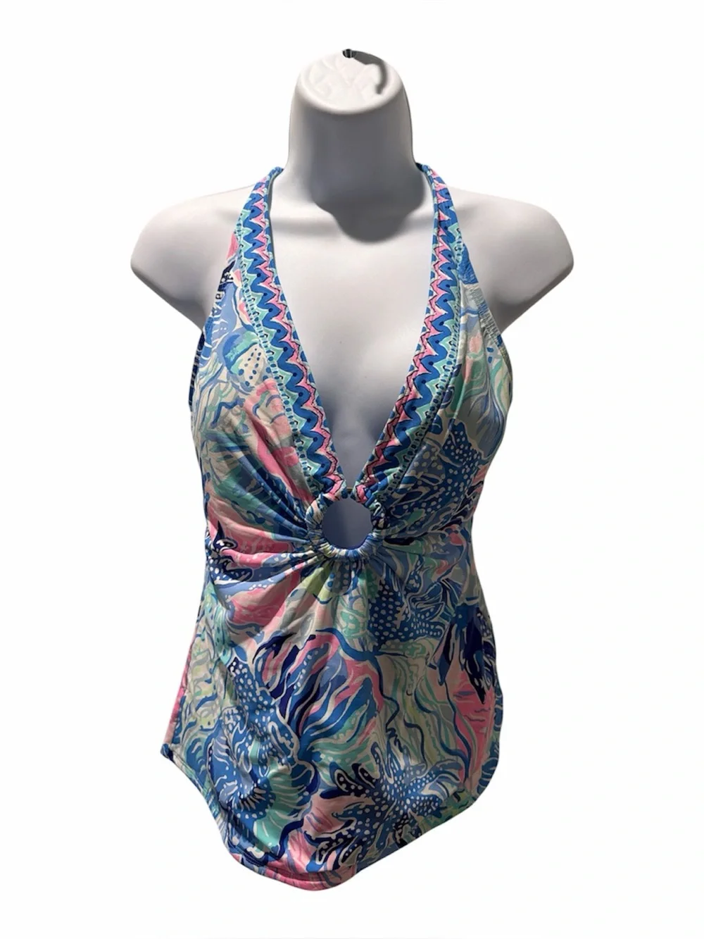 LILLY PULITZER Brenta Tankini Top Size 12